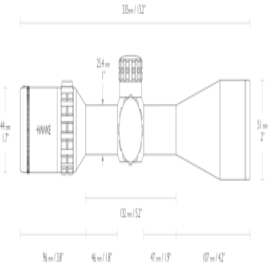 Hawke Frontier SF Rifle Scope, 4-20 X 44, Mil Pro 20x Reticle, 18130