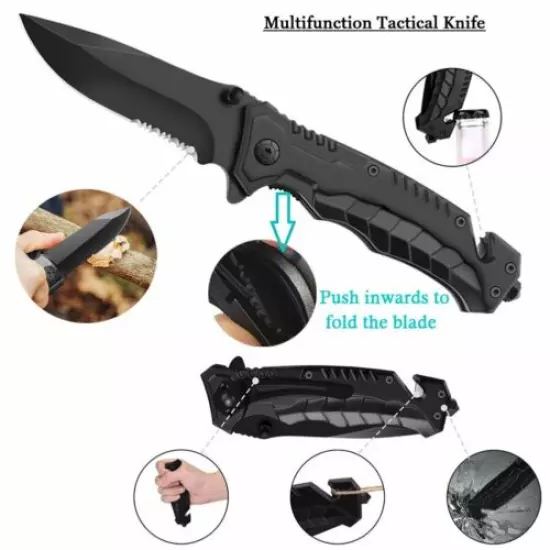 Tactical Backpack Survival Gear Kit Camping Hunting Axe EDC Tools for Outdoor