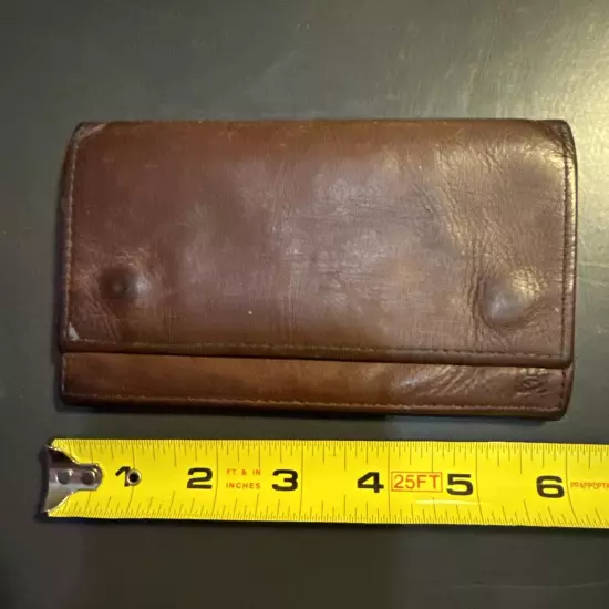 Levi Strauss & Co. Leather Vintage Bifold Brown Wallet USED