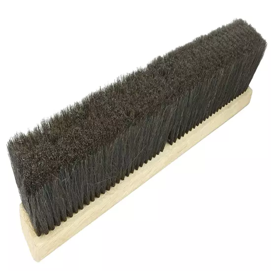 42002 24" Block Size, Black Horsehair Fill, Fine Sweep Floor Brush,Natural