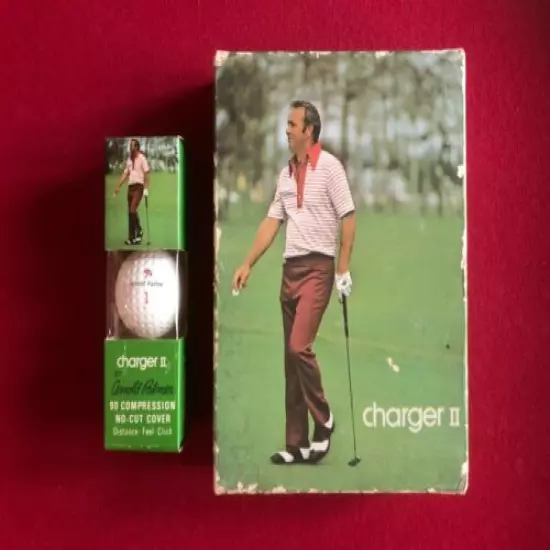 1973, Arnold Palmer, "Un-Opened" Sleeve "Charger II" Golf Balls (Scarce/Vintage)