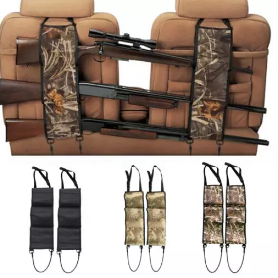 Front Seat Back Rest Pocket Gun Sling Rack Camouflage Hanging Bag For Car Truck