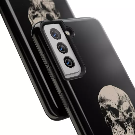 Dark Skeleton Skull Tough iPhone & Samsung Galaxy Cases Cover, Gift For Men