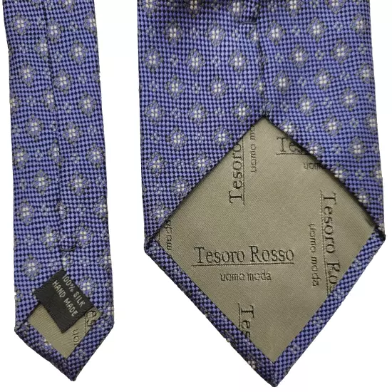 Tesoro Rosso uomo moda Light Blue Dot Handsome Professional SILK Necktie Korea