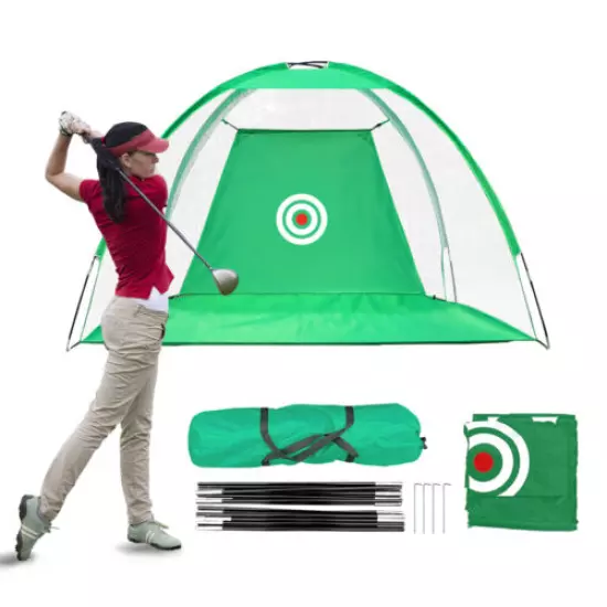 6.5Ft Golf Practice Hitting Net Outdoor Extra Large Tent Cage Training Aids