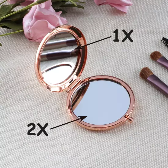 13th Birthday Gift for Girls Rose Gold Travel Compact Pocket Sweet 13 Years O...