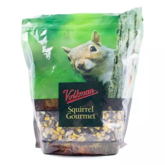 Volkman Seed Small Animal Squirrel Gourmet Mix Healthy Diet Food 4lbs (2 Packs)