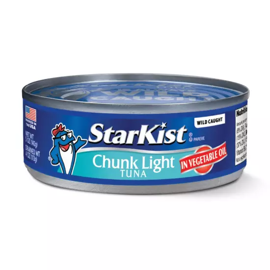 Wild Caught Chunk Light Tuna in Oil, 5 Oz (12 Pack) - Gluten Free