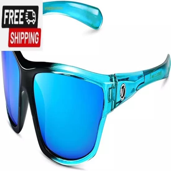 Polarized Wrap around Sport Sunglasses for Men Women UV400 Protection Sun Glasse