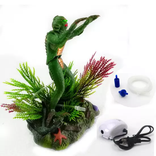 7" The Creature From Black Lagoon Sea Monster Aquarium Fish Tank Ornament 0-31