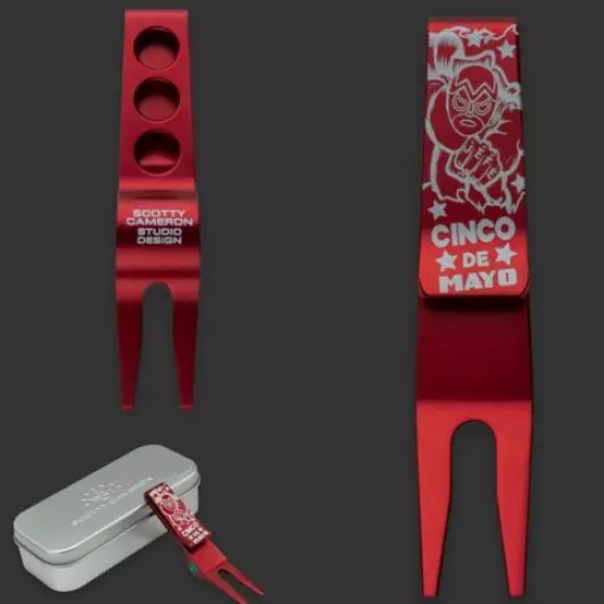 SCOTTY CAMERON Clip Pivot Tool - Cinco De Mayo El Jefe - Misted Red