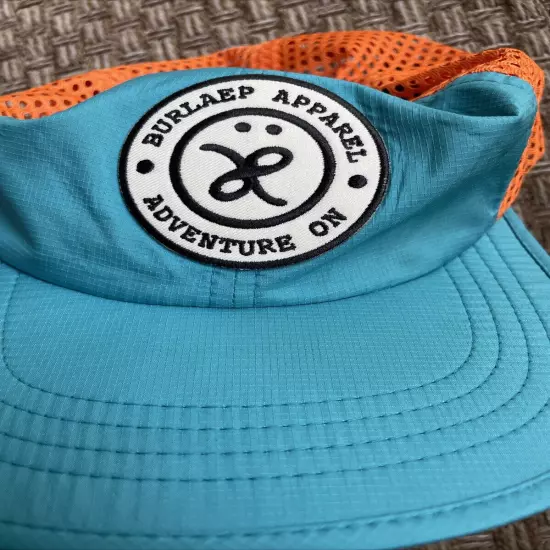 Burlaep Apparel Hat Cap Orange Teal Hiking Outdoor Richardson Strapback One Size