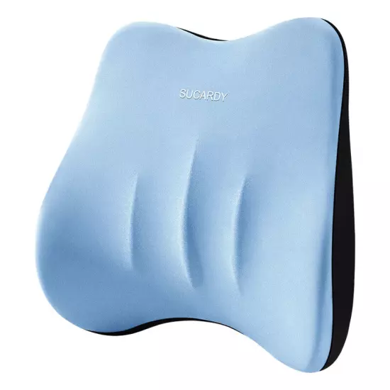 Backrest Cushion Car Lumbar Pillow Waist Cushion Memory Foam Travel Car Pillow