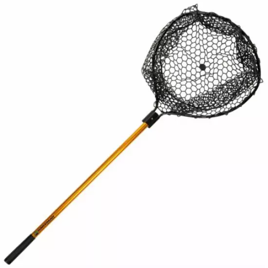 56 Inch Collapsible Rubber Landing Net Safe for Fish 35 Inch Handle No Snag