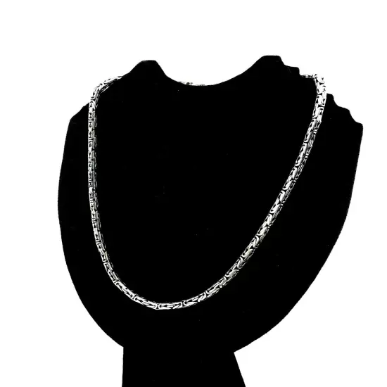 Sale!! Sterling Silver 5 mm Bali Chain/Byzantine Necklaces 18"(46 cm)