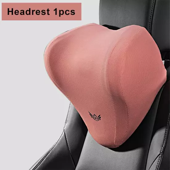 Curved Car Seat Headrest Car Neck Pillow Cushion Back Lumbar Support 