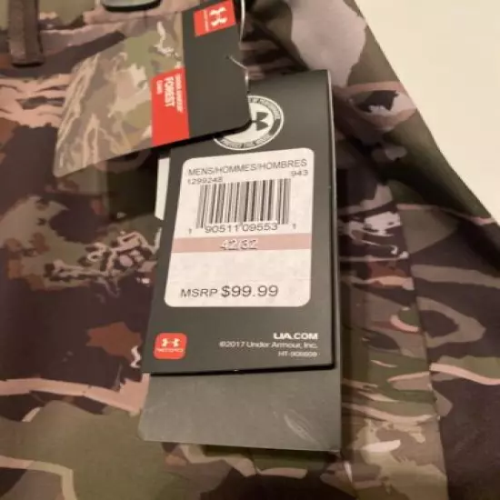 Under Armour Storm Forest Camo Hunting Pants (42 x 32)(NWT) MSRP $100