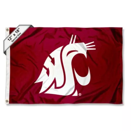 Washington State University WSU Boat and Golf Cart Flag