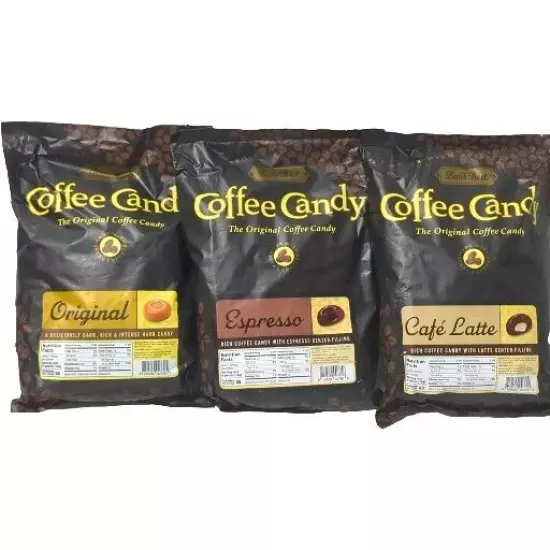 300 pieces Bali's Best Coffee Candy Mix Expresso, Latte & Original Hard Candy