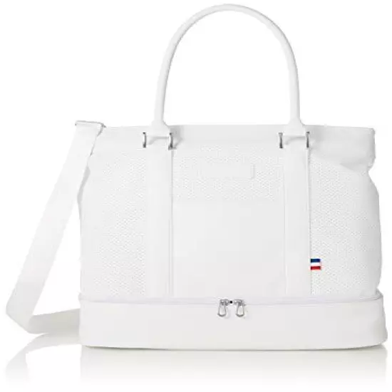 le coq sportif Golf Boston bag with two-layer shoe pocket White QQBTJA03 30L