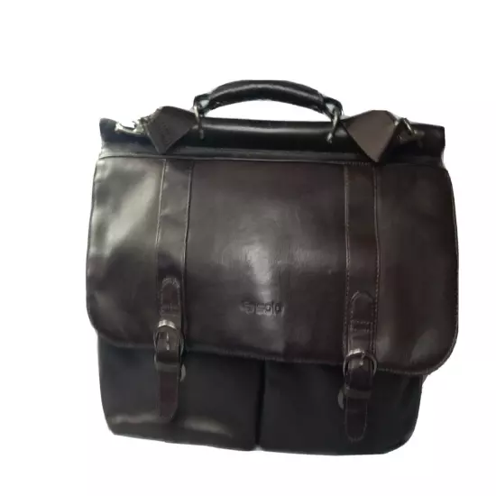 Solo D5353 Warren Executive Leather Briefcase Espresso Retail $182