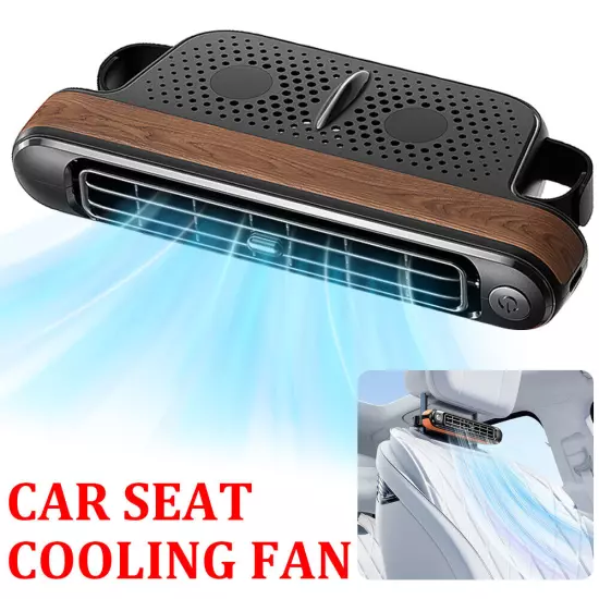 Car Back Seat Fan Rear Headrest 3-Speed USB Fan Air Cooling Fan for SUV RV Truck