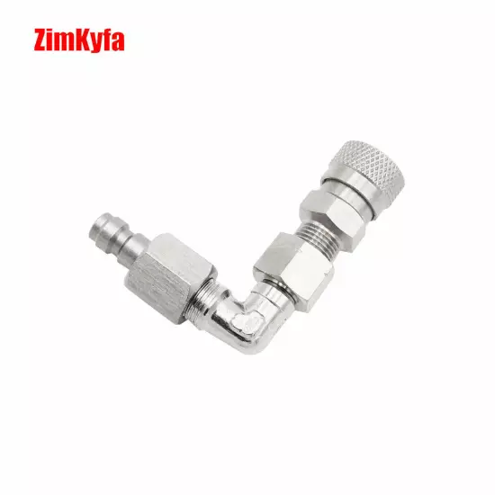 Air Hose Connector DIY 90° Swivel 8mm Quick Disconnect Release Fitting Adapter