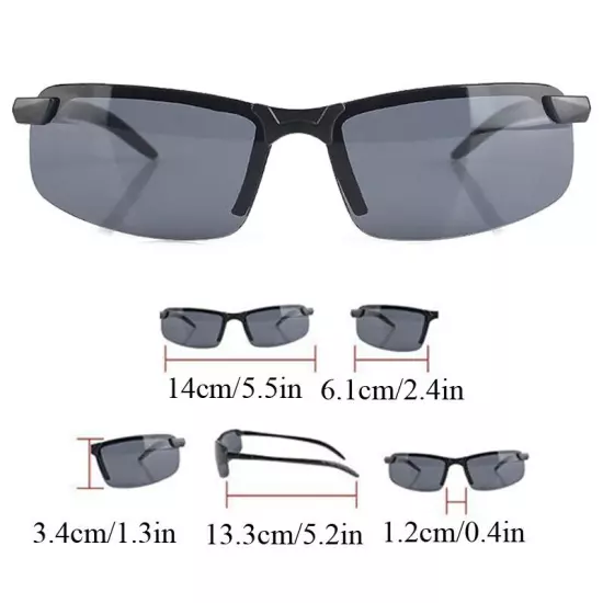 Sunglasses Driving Day Night Glasses Polarized Anti-UV Night Vision Eyewear