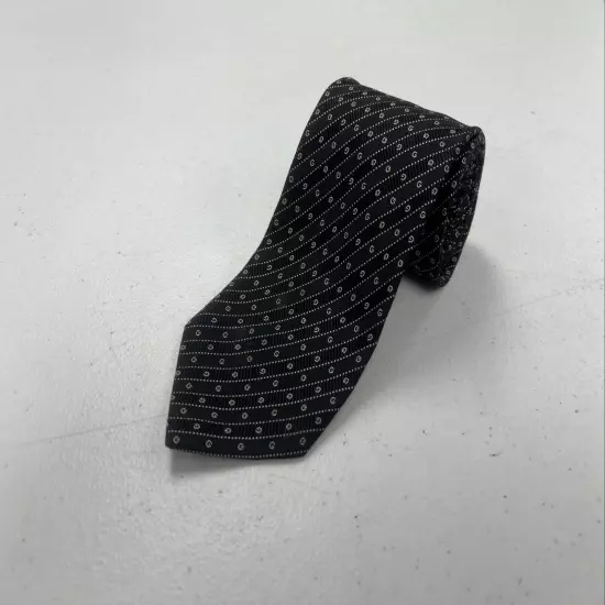 Gucci Men's Black Striped & Logo Neck Tie $295