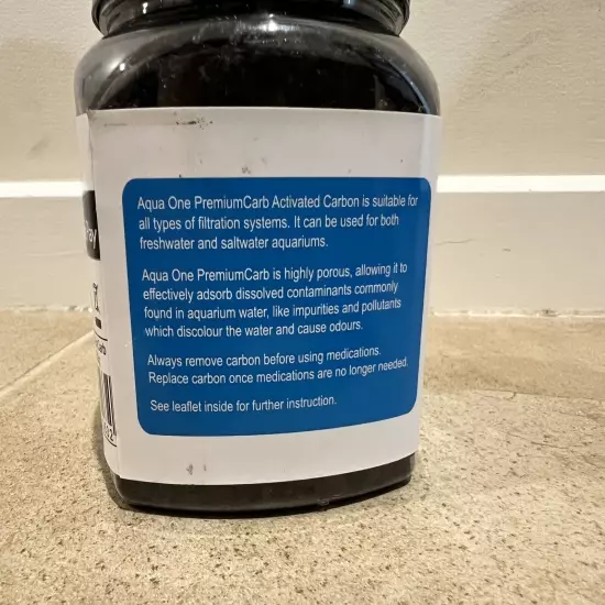 Aqua One Premium Activated Carbon 250g Fresh Or Salt Filter Media