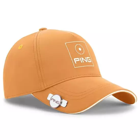 The PING Classic Golf Cap is adjustable by one size to fit most baseball caps/