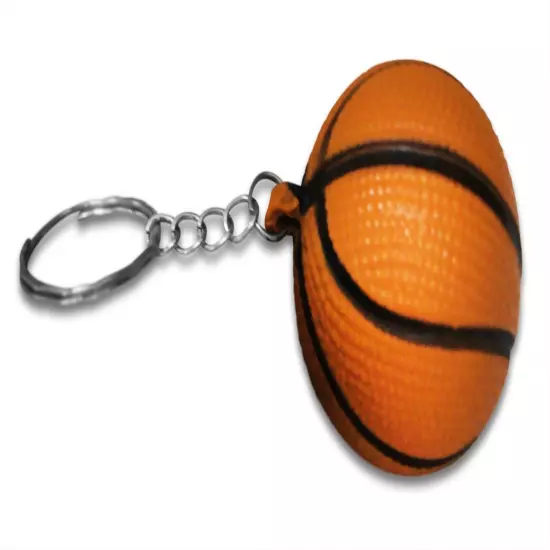 6 Pack Sports Ball Keychains for Kids Party Favors & School Carnival Prizes I...