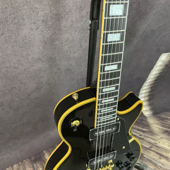 Hot sales Vintage 1956 Les Paul Custom Black Beauty Electric Guitar Fast Shippin