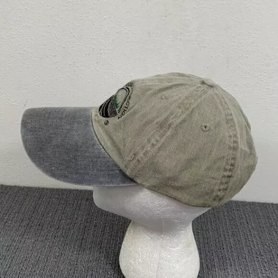 Outdoor Connection Baseball Hat Cap Strapback Adjustable Olive Gray Acid Wash