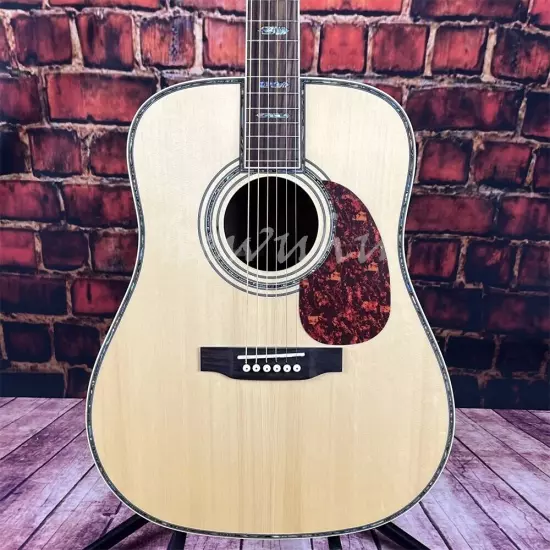 Custom D-45 acoustic guitar solid spruce top 41-inch in stock shipping quickly