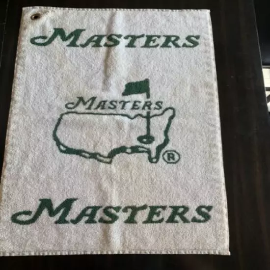 Masters Augusta National Golf Club Golf Bag Towel Vintage 15x24