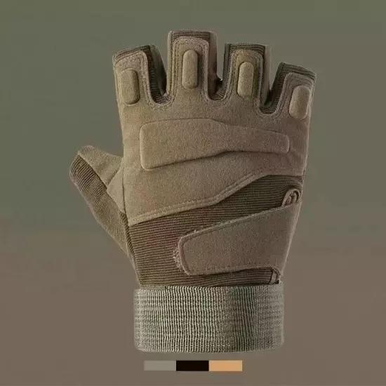 Fingerless Half-Finger Tactical Gloves Motorcycle Driving Gloves Riding Gloves