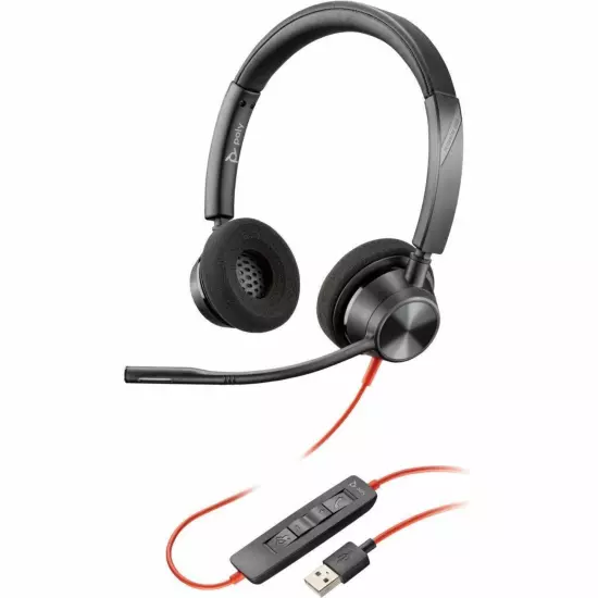 Plantronics 8M3U7AA#ABA Poly Blackwire 3320 Usb-a Accs Headset Taa-us