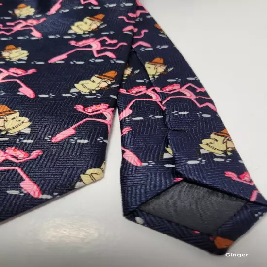 Pink Panther neck tie, vintage novelty