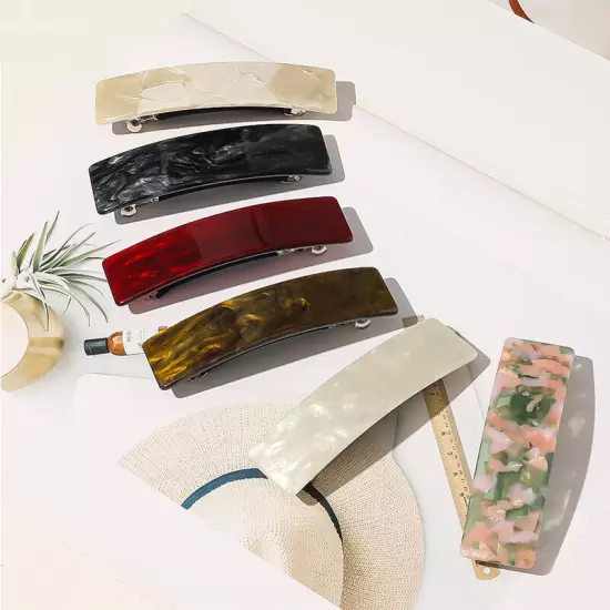 Acetate Resin Geometric Barrette Vintage Hair Clip Hair Claw Hair Accessories *