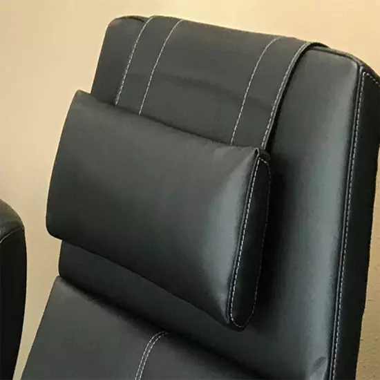 PC-410 PC-500 PC-510 Black Leather Perfect Chair Neck Head Pillow Human Touch