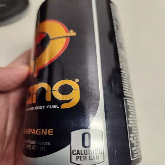 Bang Energy Drink, Champagne (NON-ALCOHOLIC), 16 Fl Oz Original BLACK Can