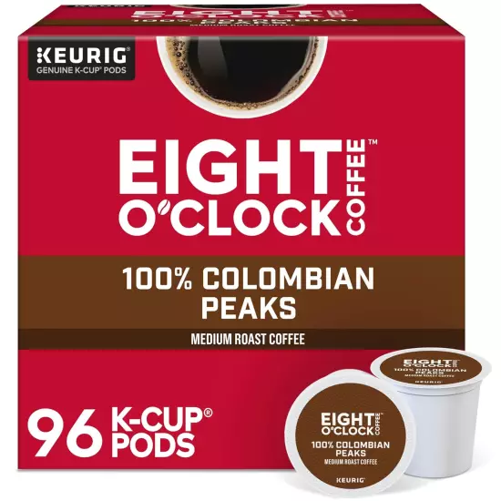 Colombian Peaks Keurig Single-Serve K-Cup Pods, Medium Roast Coffee, 96 Count