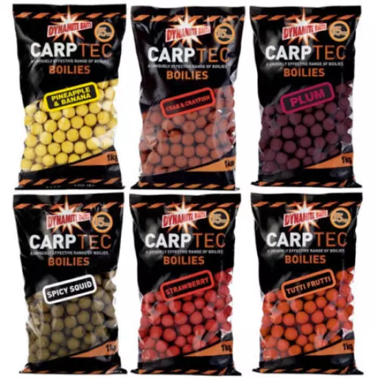 4kg DYNAMITE 15mm SHELFLIFE BOILIES ALL FLAVOURS + FREE POP UPS FOR CARP FISHING