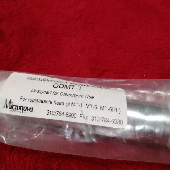 Micronova - QDMT-1 Quickdisconnect Megatip Adapter ONLY -- FREE SHIPPING