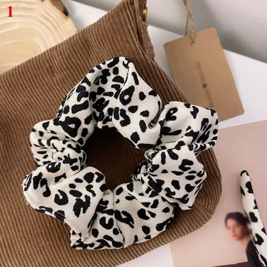 Polka Dot Hair Tie Zebra Pattern Hair Rope Scrunchies Ponytail Holder Hairband ❀