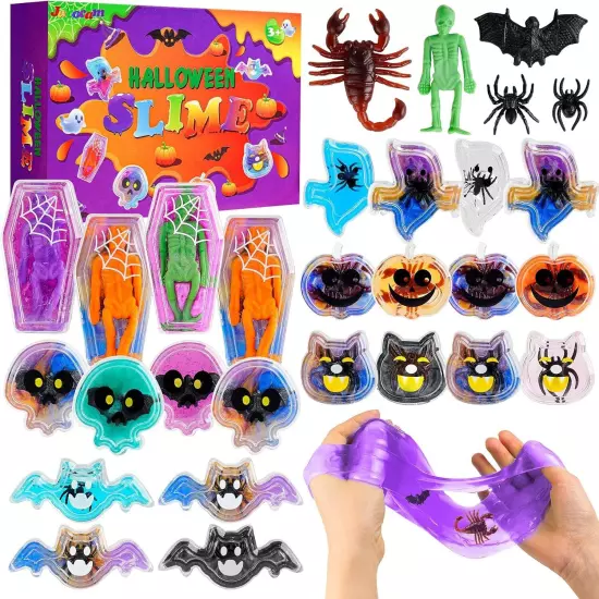 Halloween Party Favors, 24 Pcs Slime Kit, Toys for Kids,... 