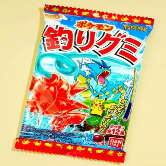 Pokémon Fishing Gummy Sweet Lolly Candy From Japan Collectable Cute Bandai