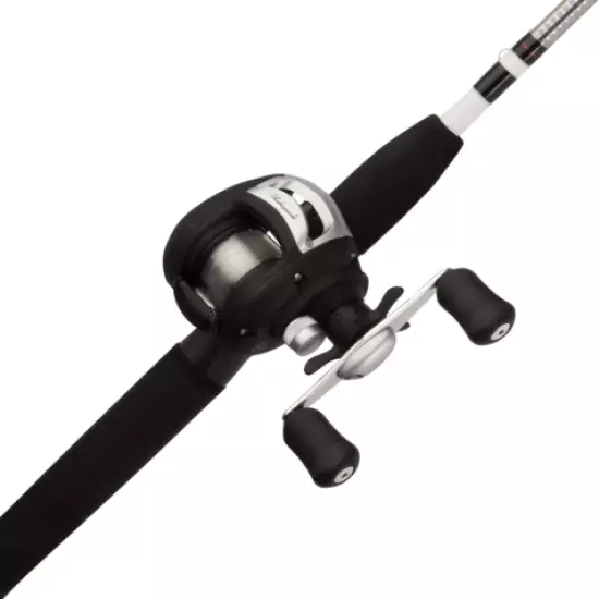 Shakespeare Alpha Medium 6' Low Profile Fishing Rod and Bait Cast Reel Combo (2 