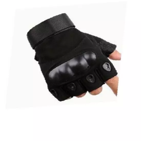 Tactical Combat Fingerless Defensive Gloves Shooting Half Finger Gloves